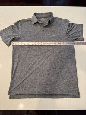 Vineyard Vines Men's Gray Sankaty Polo